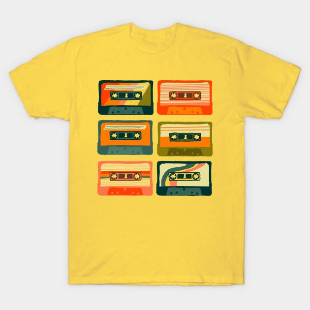 Retro Mixtape Revival: 80s & 90s Nostalgia Cassette T-Shirt by RH Creatives